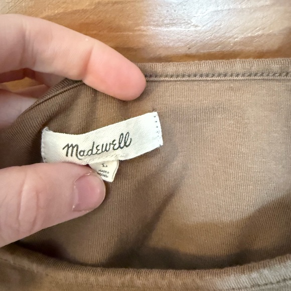 Madewell Scoopneck Cami Tank Large in rustic wood - Picture 2 of 4